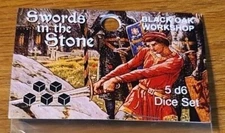 2019 Black Oak Workshop Swords in the Stone 5 five D 6 DICE SET