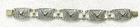 Bezalel style filigree silver sterling link bracelet with Menorah, Hazorfim