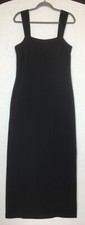 Vintage Caroline Charles Little Black Dress Maxi Cruise Formal Occasion Evening