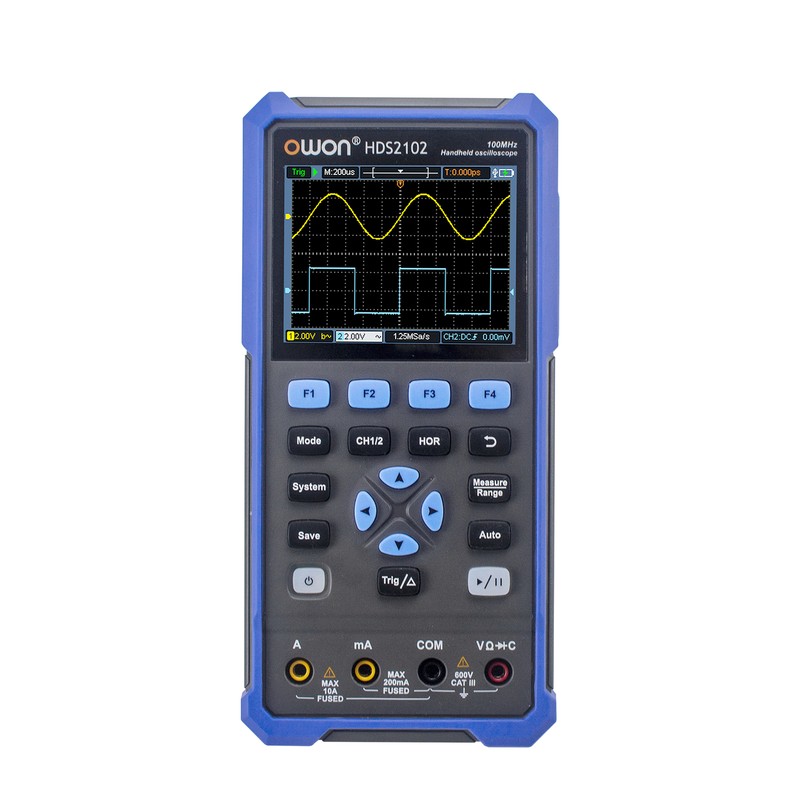 Owon HDS2102/2202 Series Digital Oscilloscope 100MHz/200MHz 2Channels True RMS