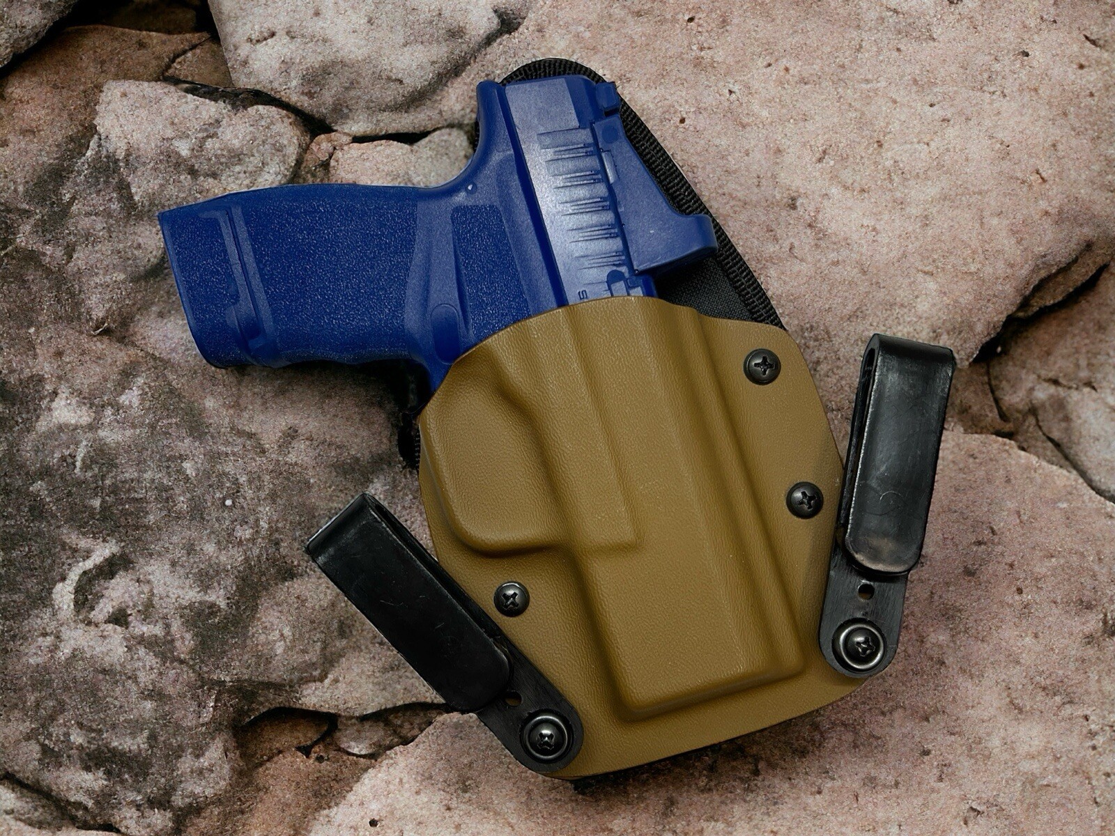 Right Hand Dual Clip IWB Optics Ready Kydex Holster for Springfield Hellcat 3”