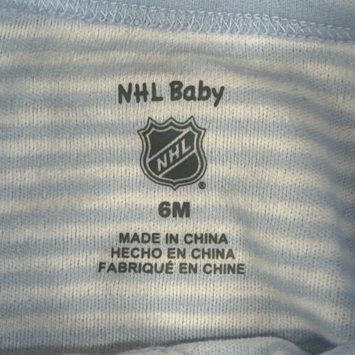 NHL BABY New York Rangers Snap Front Shirt Baby Blue Hockey Size 3-6 Months NWT - Picture 4 of 8