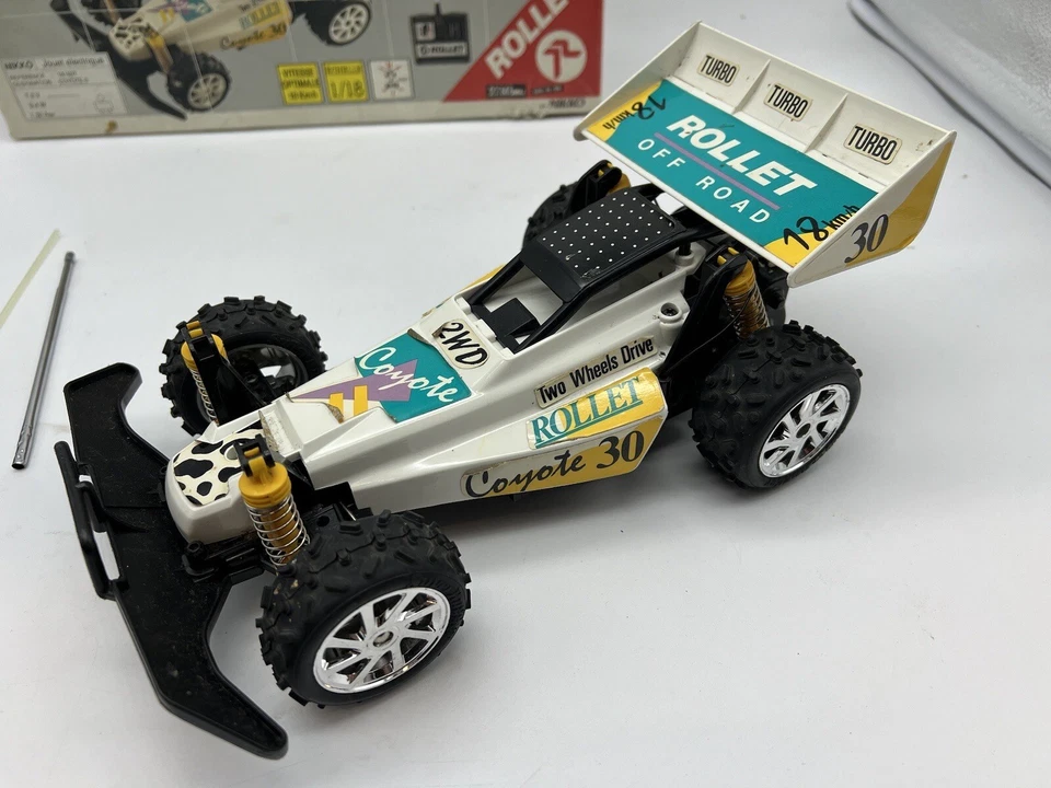 Nikko Buggy Coyote 2 Turbo Rollet Off Road Radio Control Scala 1/18 Vintage - Immagine 3 di 4