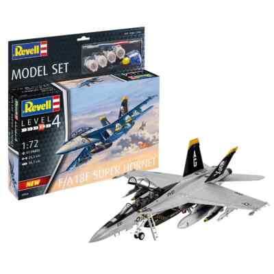 Revell 63834 1:72 Model Set F/A-18F Super Hornet inkl. Aqua Color Farben NEU/OVP