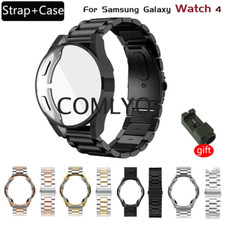 Stainless Steel Metal Watch Band Strap Case For Samsung Galaxy Watch 4 40/44mm