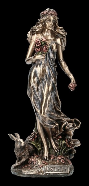 Ostara Figur - FrüHlings GöTtin Germanisch - Veronese Deko Statue Gott-image