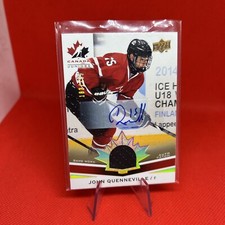 2014 UD TEAM CANADA JUNIORS John Quenneville AUTO PATCH /199 #178