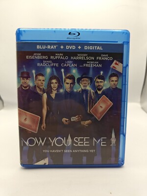 Now You See Me 2 Widescreen Blu-ray/DVD 2016 (Woody Harrelson, Mark Ruffalo)