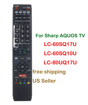 Replace Remote Control fit for Sharp AQUOS TV LC-60SQ17U ,LC-60SQ10U ,LC-80UQ17U