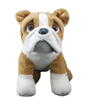 Teddy Mountain 16'' Bulldog  Bear w/Tee Shirt DIY Stuffed Plush Craft Birthday