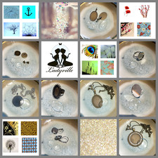 Craft kit cabochon jewelry DIY earrings rings necklaces gift women girls