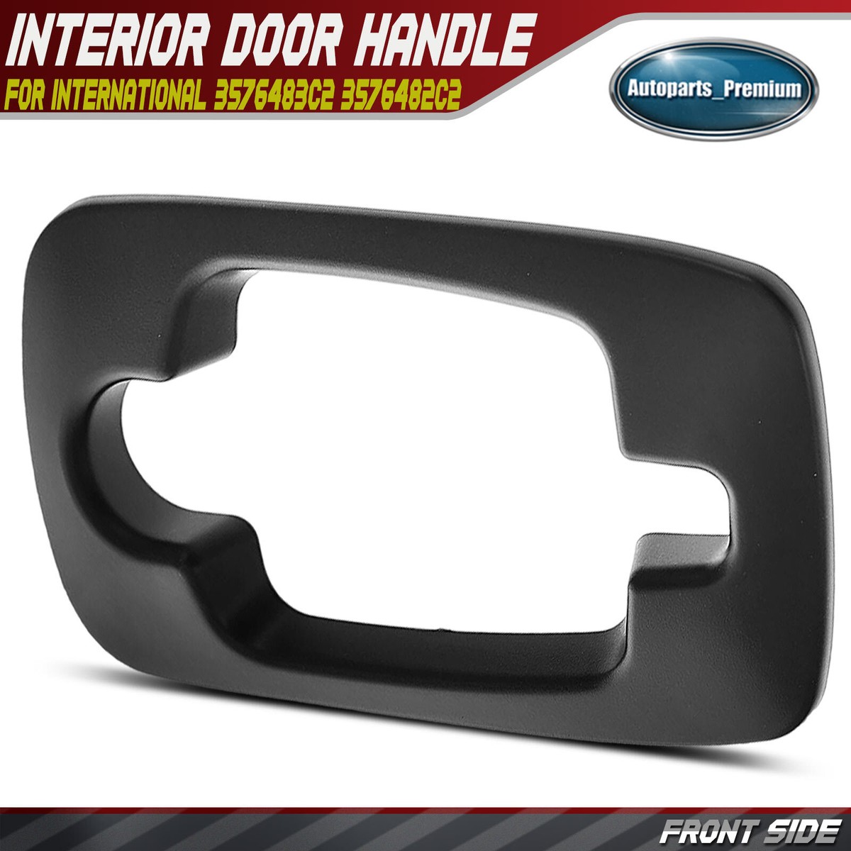 Front Left/Right Texture Black Outside Handle Bezel for