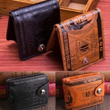 Men Leather Dollar Price Wallet Clutch Credit Card Holder Billfold Money Purse