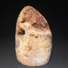 Pink Amethyst Geode Free Form Flower Agate Druzy Natural Collectible Crystals