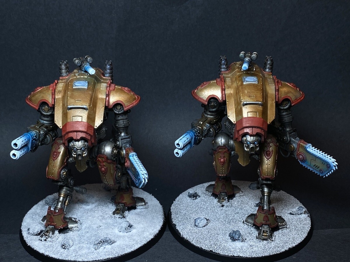 Warhammer 40k Imperial Knights Armiger Warglaives Paint Commission