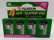 Fujifilm Super HQ 200 Speed All-Around 4 Pack New in box 35mm EXP 02/2003