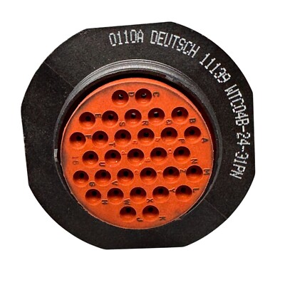 Deutsch WTC04B-24-31PN 31-Pin Circular Connector Panel Mount MIL-Spec