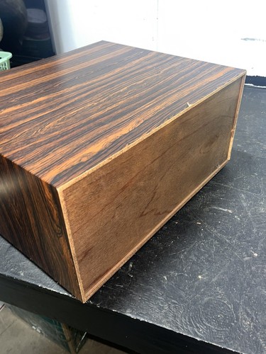 Vtg Stanny Rosewood Cassette Cabinet Holder CS-102W Japan Audio Organizer - Picture 15 of 15