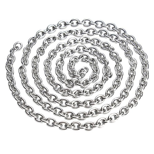 Chaîne Pour Collier Doré Acier Inoxydable, 5m 3x4mm Collier