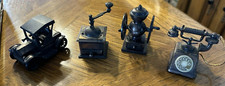 Die Cast Miniature Pencil Sharpeners Antique Finished Phone, Car, Grinder, etc