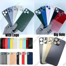 Back Glass Replacement Big Hole For iPhone 6 7 8 SE XR X XS 11 12 13 14 Pro Max