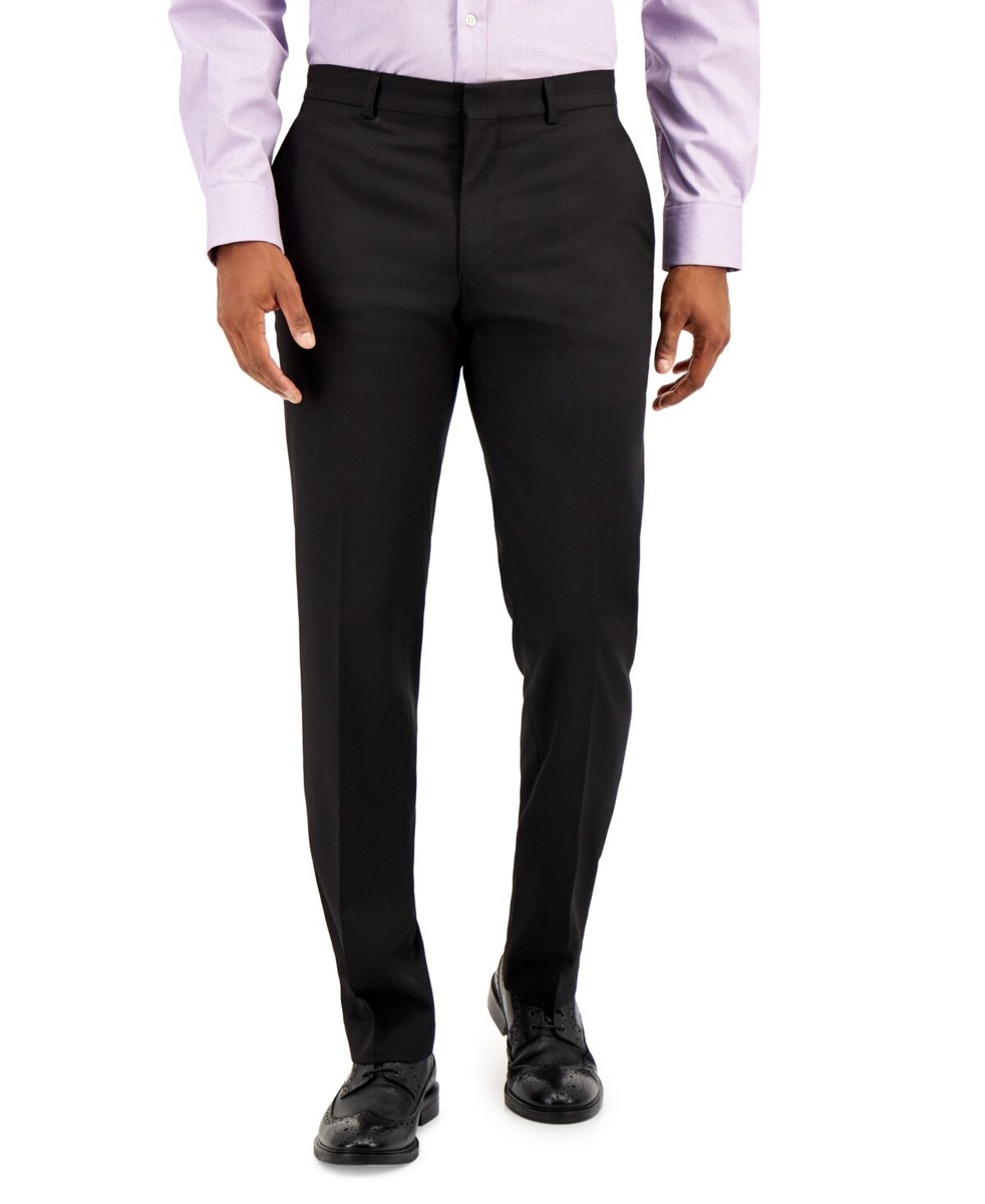 kenneth cole reaction men's modern fit stretch dress pant Shop Modern-Fit Stretch Trouser Black Check