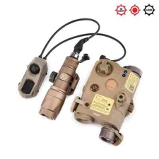 Tactical Picatinny PEQ 15 Red Dot Laser M300 Scout Flashlight Hunting Aiming Kit