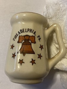 Souvenir Liberty Bell Mini Mug. Philadelphia