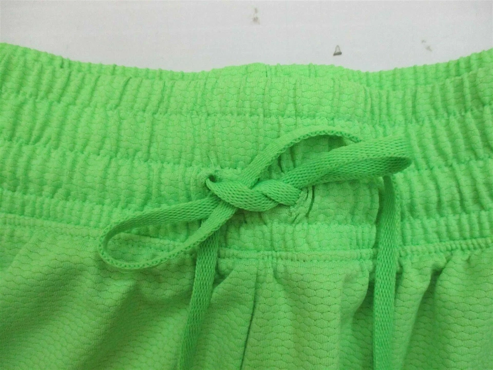 Pantalones Cortos para Correr REEBOK #SH8937 Niñas Jóvenes Talla S Atléticos Calce Suelto Verde Lima Foto 4 de 4