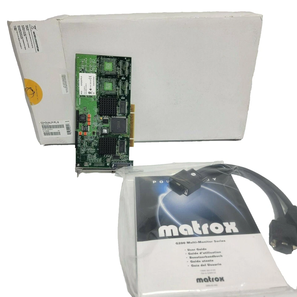 Matrox G2+Dualp-Pl-9 Multi-Monitor G200 Cable 79075020472 New Kit . - Image 2 of 4