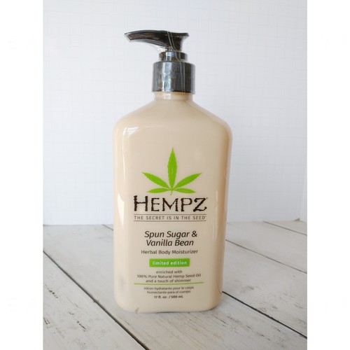 Hempz Herbal Moisturizer NEW 17oz Spun Sugar & Vanilla Bean Body Lotion Limited eBay