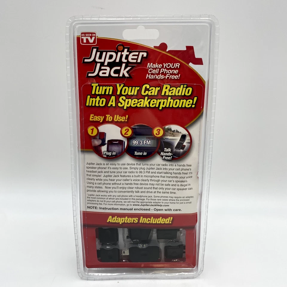 Автомобильный конвертер громкой связи Jupiter Jack для сотовых телефонов 6 адаптеров - Изображение 2 из 2