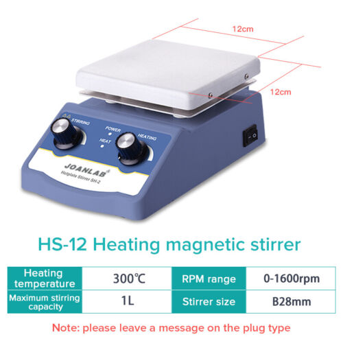 Lab Magnetic Hotplate Stirrer Digital Hot Plate Heating Mixer 1L 3L 5L w/ Holder - Picture 3 of 15