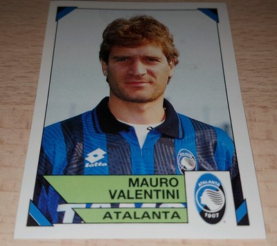FIGURINA CALCIATORI PANINI 1993/94 ATALANTA VALENTINI N°8 ALBUM 1994