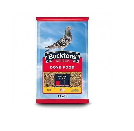 Bucktons Dove Food for Pigeons, Doves, Poultry Feed 6 mixed seeds 20kg