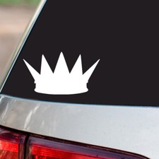 Crown Sticker Royalty Princess Queen S13 all chrome regular vinyl colors