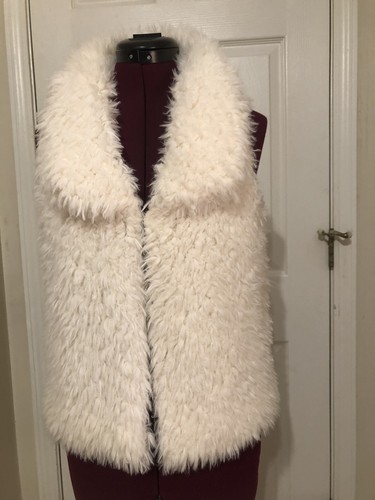 Faux Fur Vest Girls Large 14 Arizona 