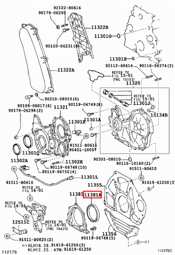Genuine LandCruiser 80 79 78 Series 1HD 1HZ 1KZ Rear Main Oil Crankshaft Seal - Picture 10 of 20