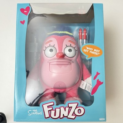 THE SIMPSONS FUNZO TALKING PLUSH NEW IN BOX BY JAKKS PACIFIC ''Why not three?''