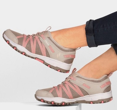 Skechers Seager Hiker Sneakers Women 6.5 Slip On Shoes Active Memory Foam Pink