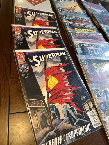 Incredible Lot Of Vintage DC Comics Superman Batman Books Some Duplicates Bagged - Picture 3 of 10