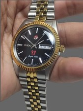 Rado Purple Horse Men  s Automatic Wristwatch Black Dial Two Tone