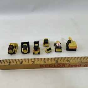 Vintage Lot 1980s Construction Galoob Micro Machines 6 Vehicles Read **
