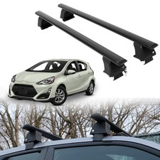 Open Box Roof Rack Crossbars For Toyota Prius C 2012-2019 - Black
