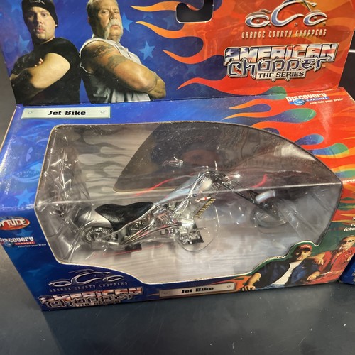 2004 ERTL Orange County Choppers Joy Ride COMANCHE And Jet Bike 1:18 American - Picture 2 of 7