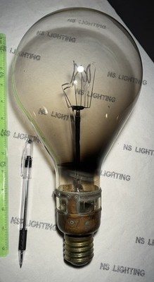 Rare Light Bulb GE MAZDA 1500W pre 1940 s  In Perfect Working Condition