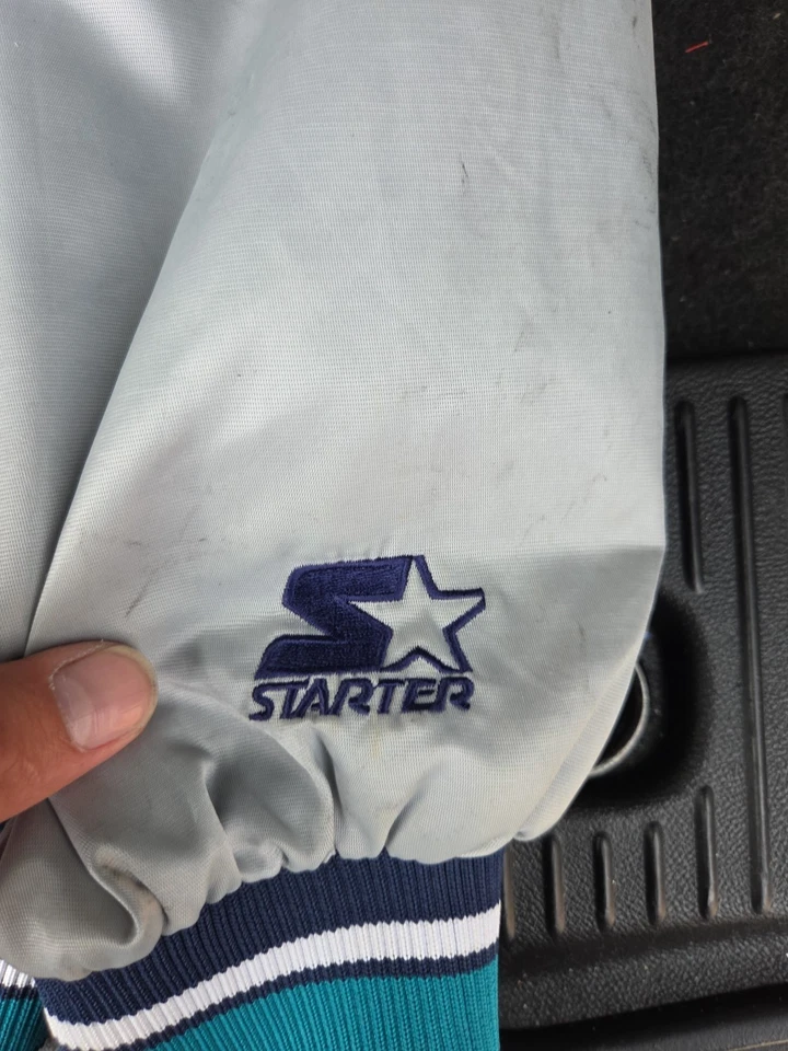 Vintage Starter Seattle Mariners Satin Dugout Jacket (Size XL)  Diamond Starte - Image 2 of 4