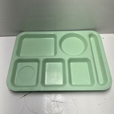 Vintage Cafeteria School Food Trays SiLite 614 Vintage 2 Lot 6-Compartment #1