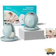 Electric Breast Pump Double Wearable Portable 4 Modes 12 Levels Green