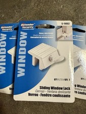 3 Pack Defender Security Sliding Window Locks U-9802 Heavy Duty White